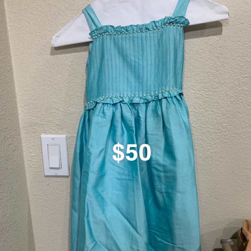 Girls Silk Dress